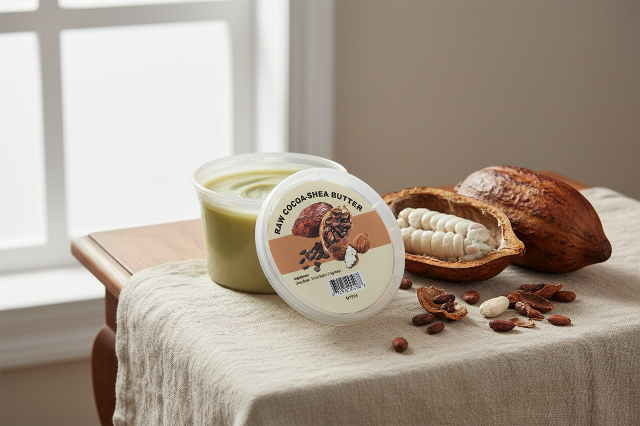 Beurre de karité au cacao brut