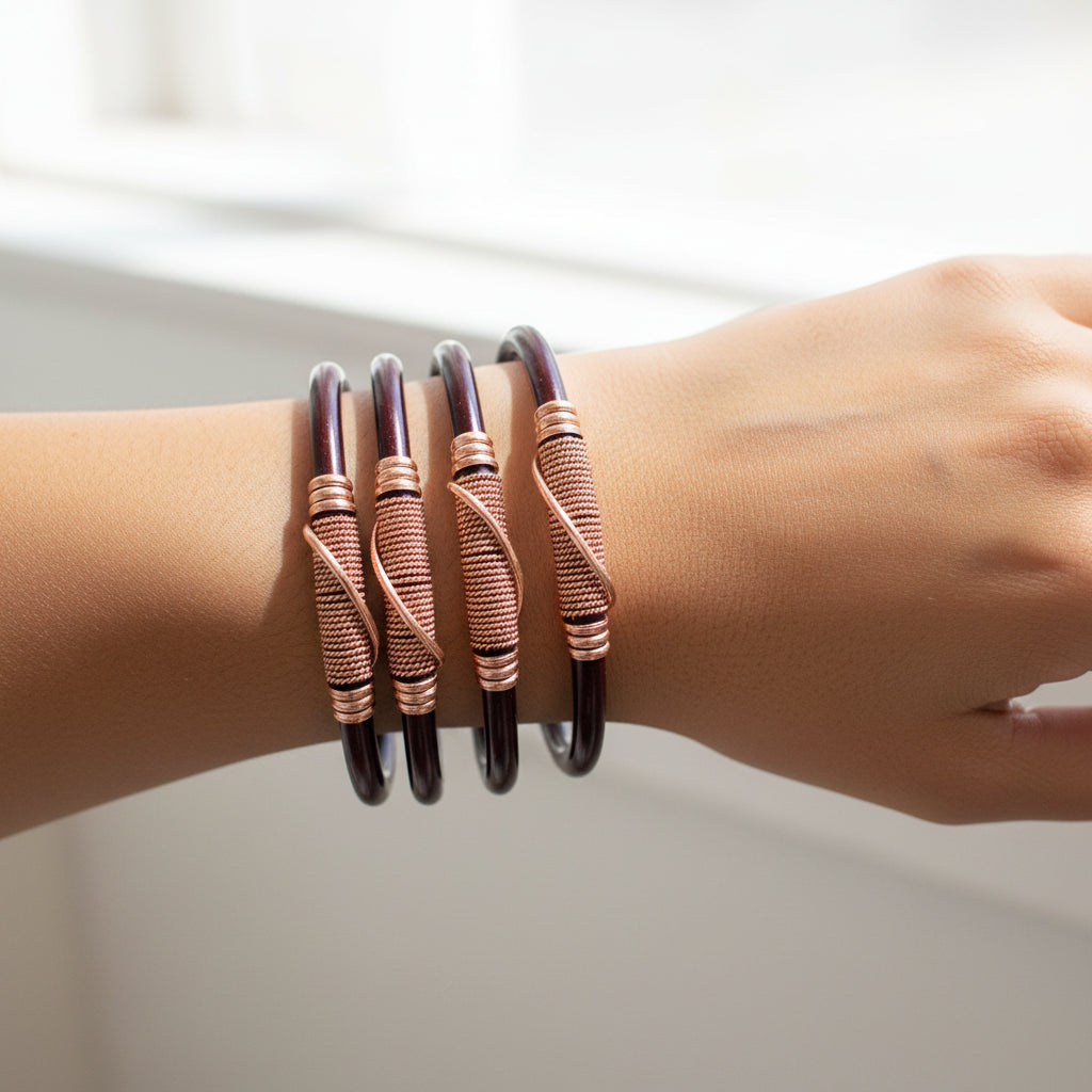 Burgandy Twist Bracelet