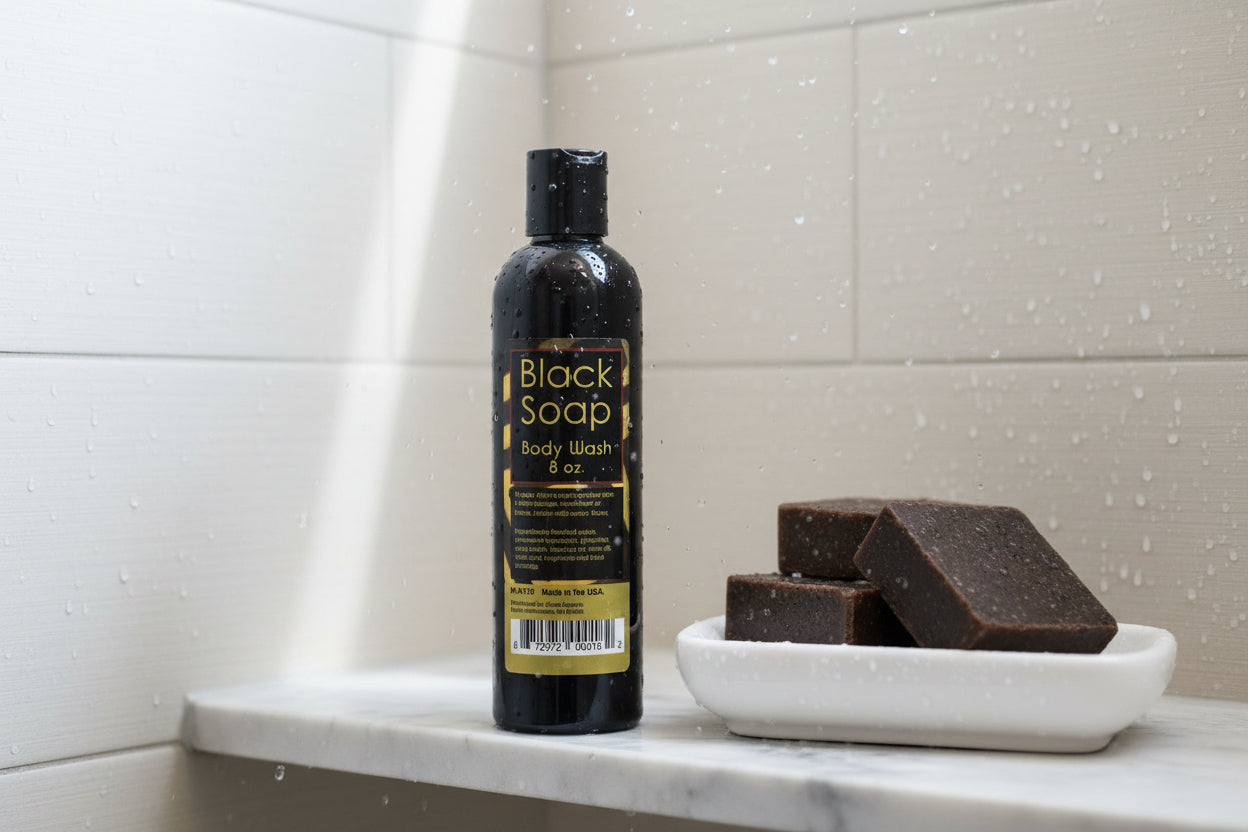 Liquid Black Soap/Body Wash - 8 oz.