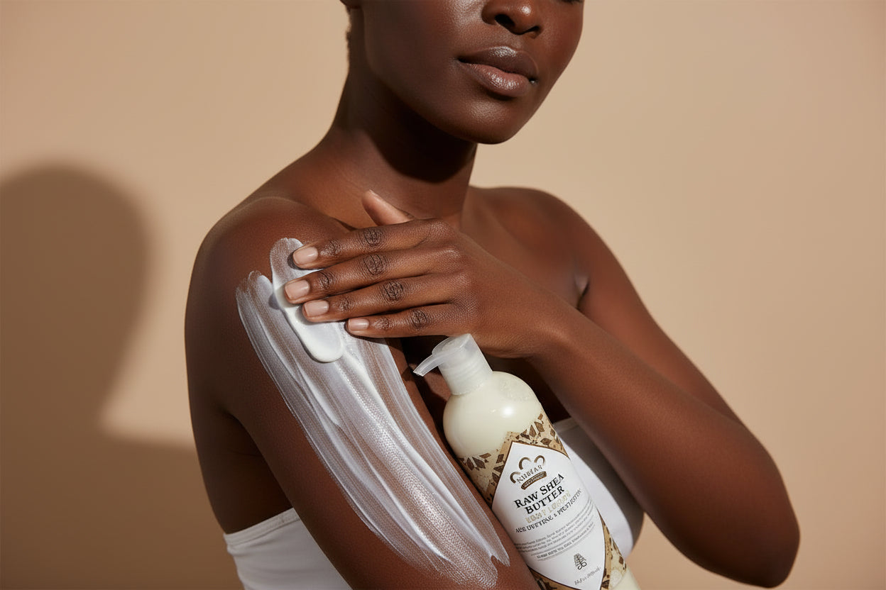 African Nubian Heritage: Raw Shea Butter Lotion - 13 oz.