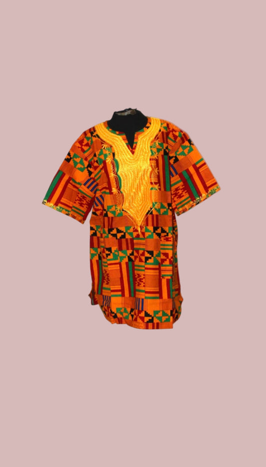 Embroidered African Kente Set ( Style B )
