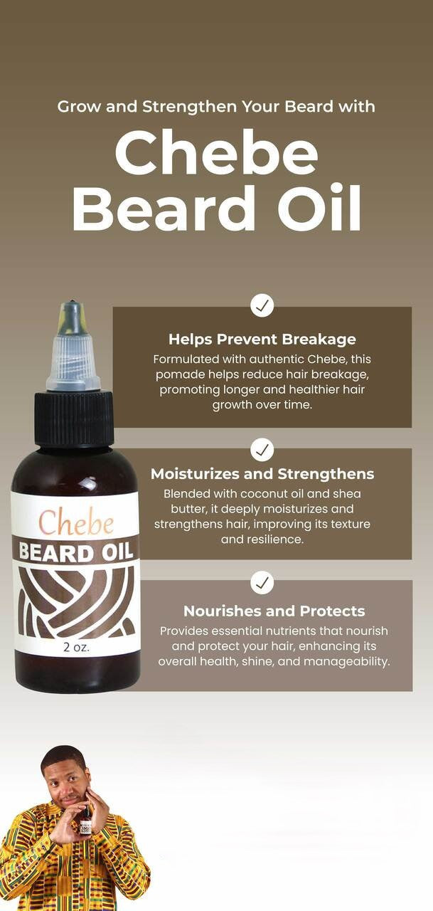 Chebe Beard Oil - 2 oz.