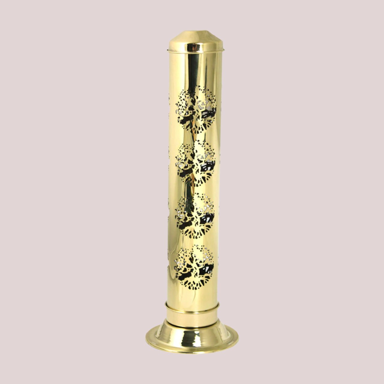 Tree Of Life Brass Incense Tower