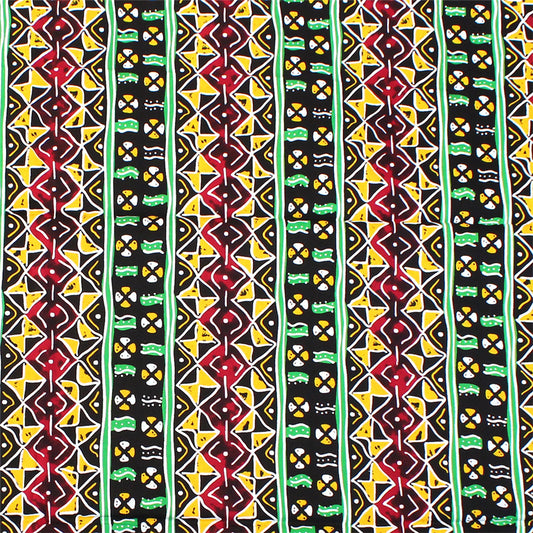 African Print Rasta Fabric 6 Yds