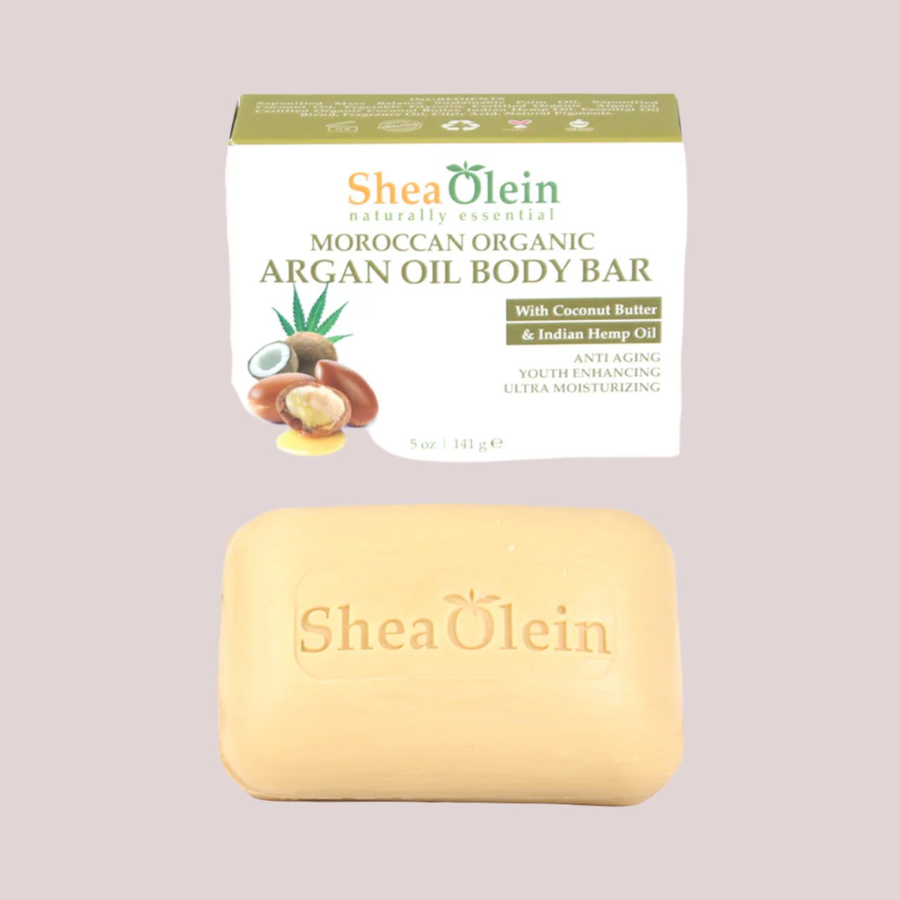 Moroccan Organic Argan Oil Soap 2 bars - 5 oz each