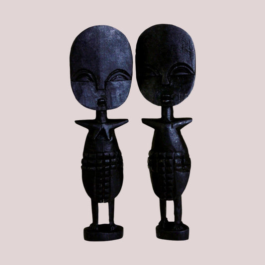 Set Of 2: Ashanti Fertility Idols - 7-8"