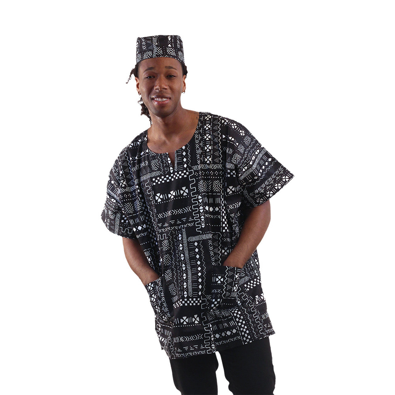 African Bold Ankara Print Dashiki