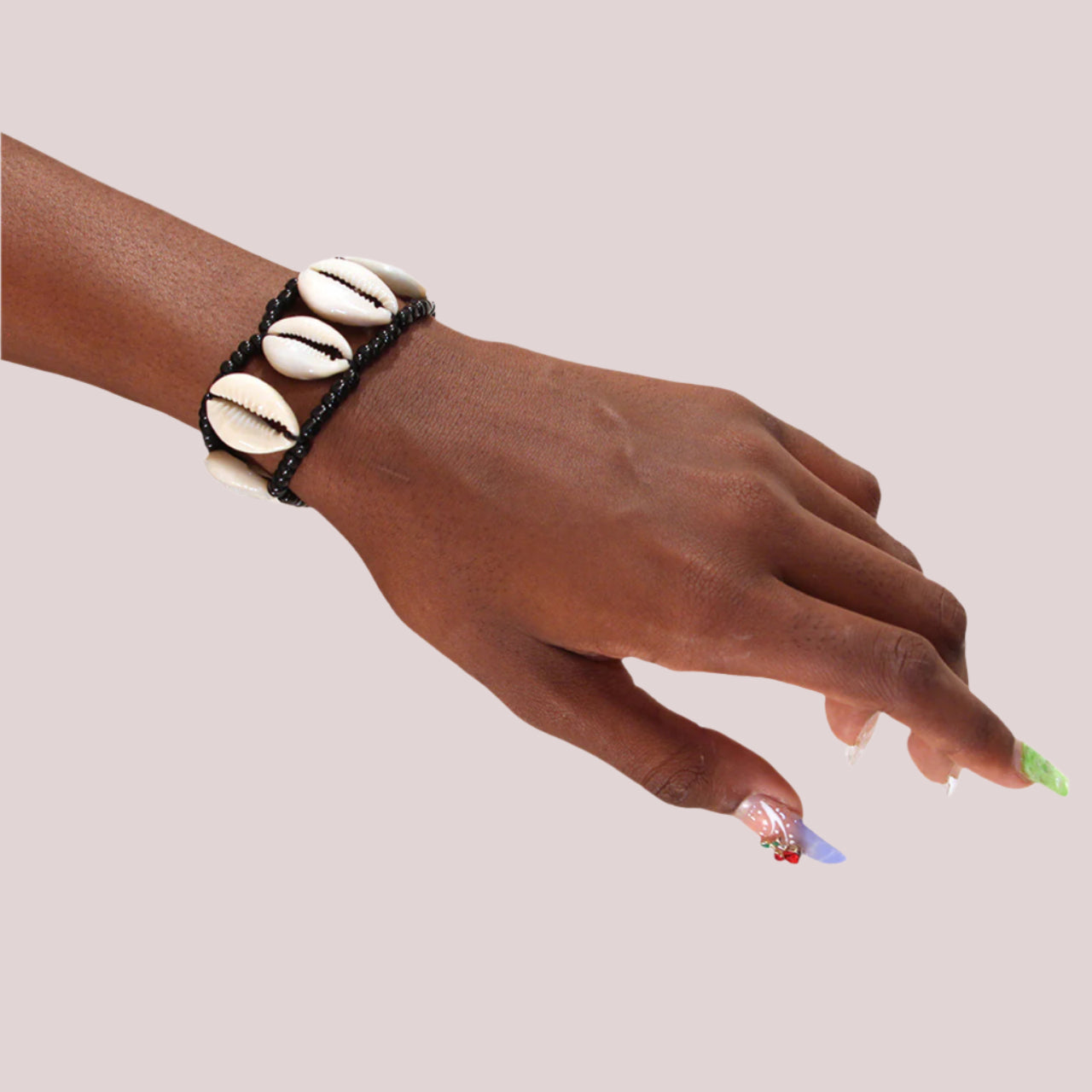 Cowrie Shell Black Bracelet