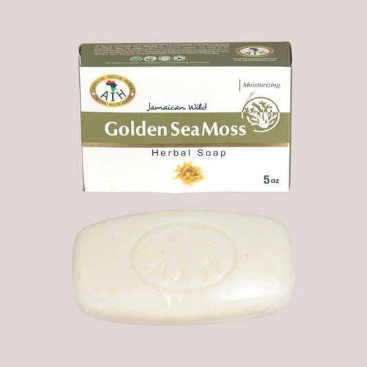 African Indian Herbs Golden Sea Moss Soap - 5 oz.