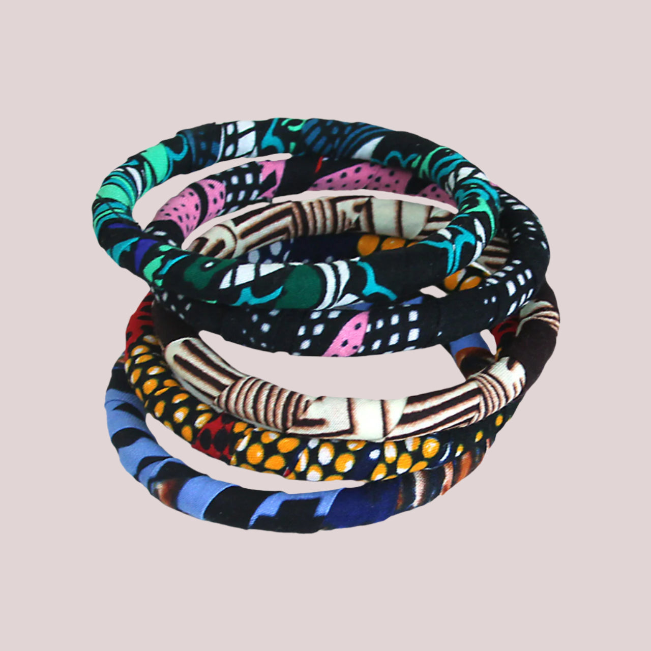 African Kitenge Bangle Assorted Colors