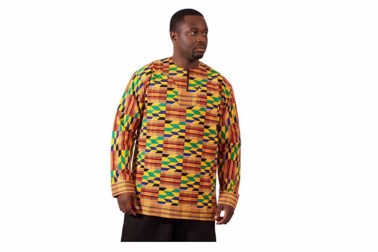 Kente Long Sleeve Dashiki