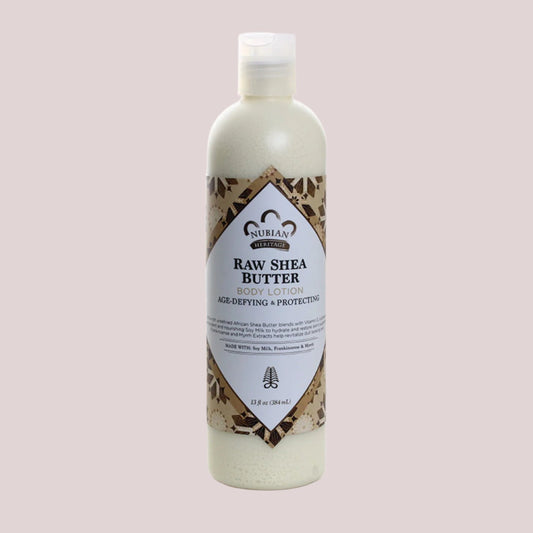 African Nubian Heritage: Raw Shea Butter Lotion - 13 oz.