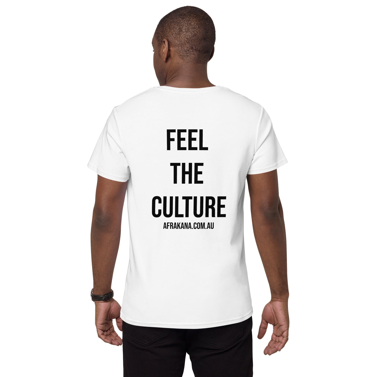 SENTEZ LA CULTURE - T-shirt en coton de qualité supérieure Afrakana