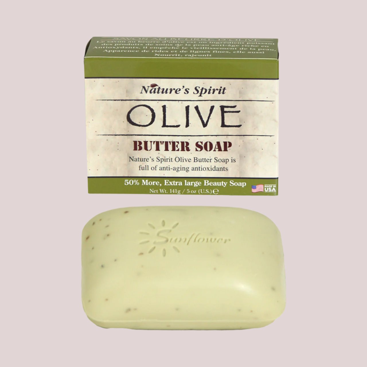 Nature's Spirit: Olive Butter Soap 5 Bars - 5 oz.