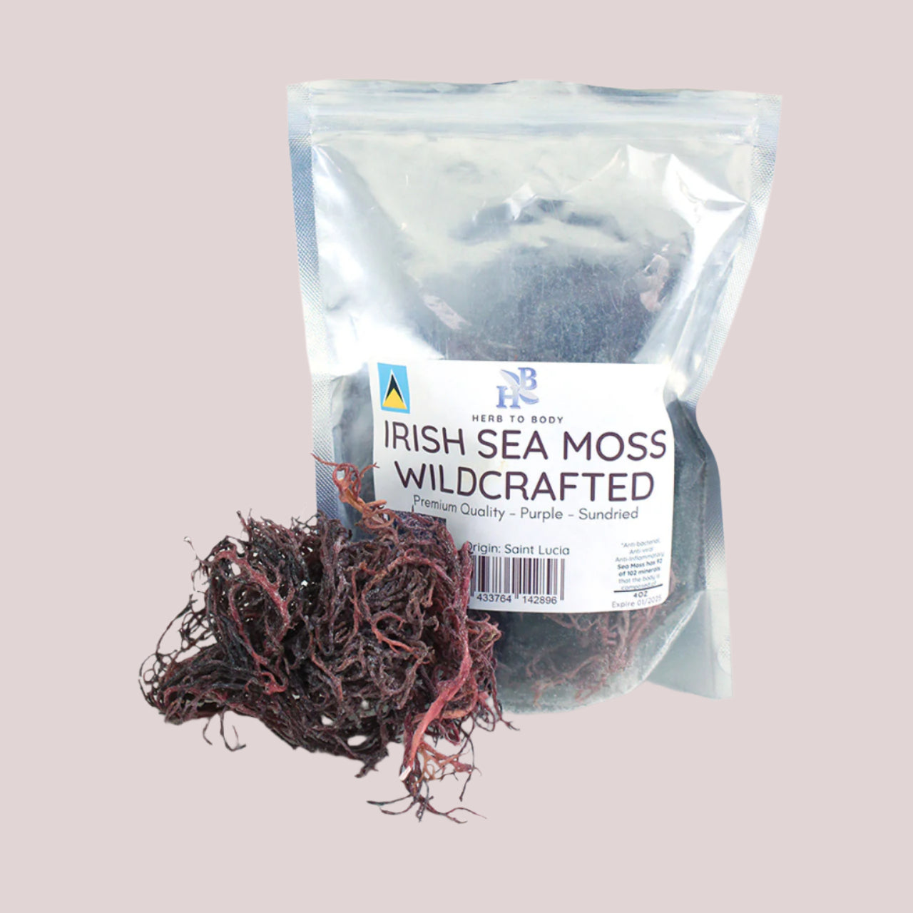 African Purple Irish Sea Moss - 4 oz.