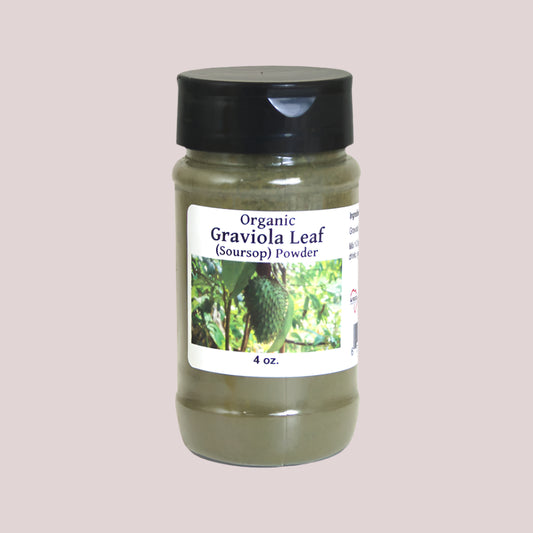 African Organic Graviola Leaf (Soursop) Powder – 4 oz.