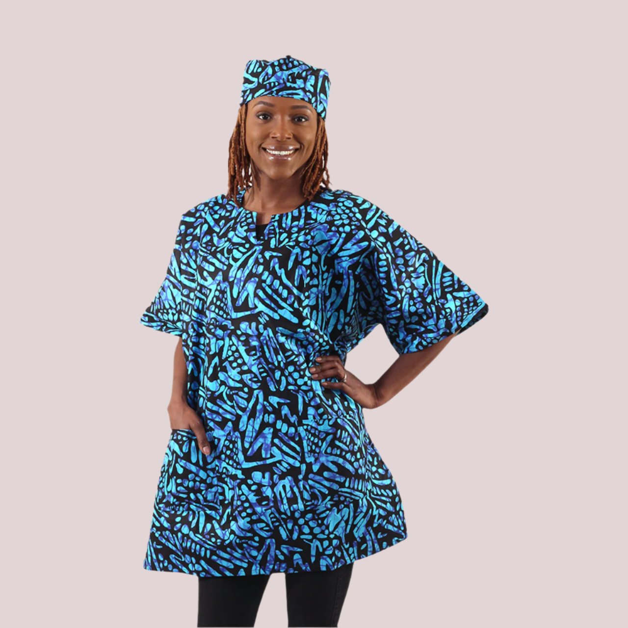 African Bold Ankara Print Dashiki