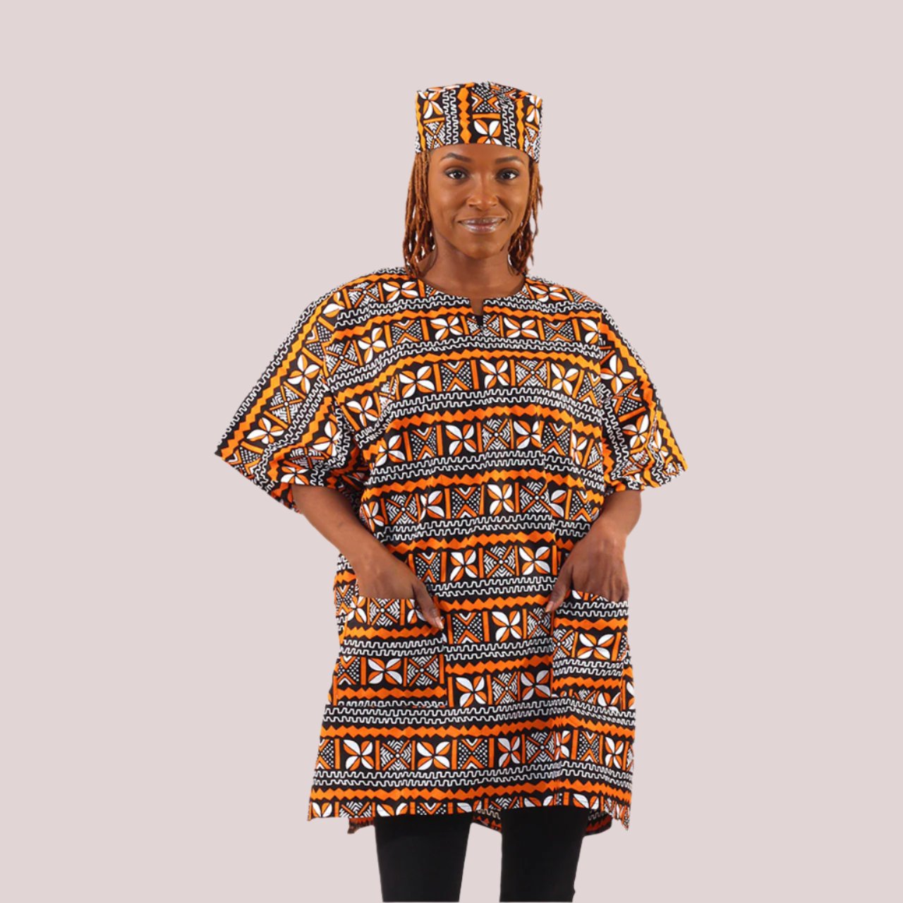 African Bold Ankara Print Dashiki