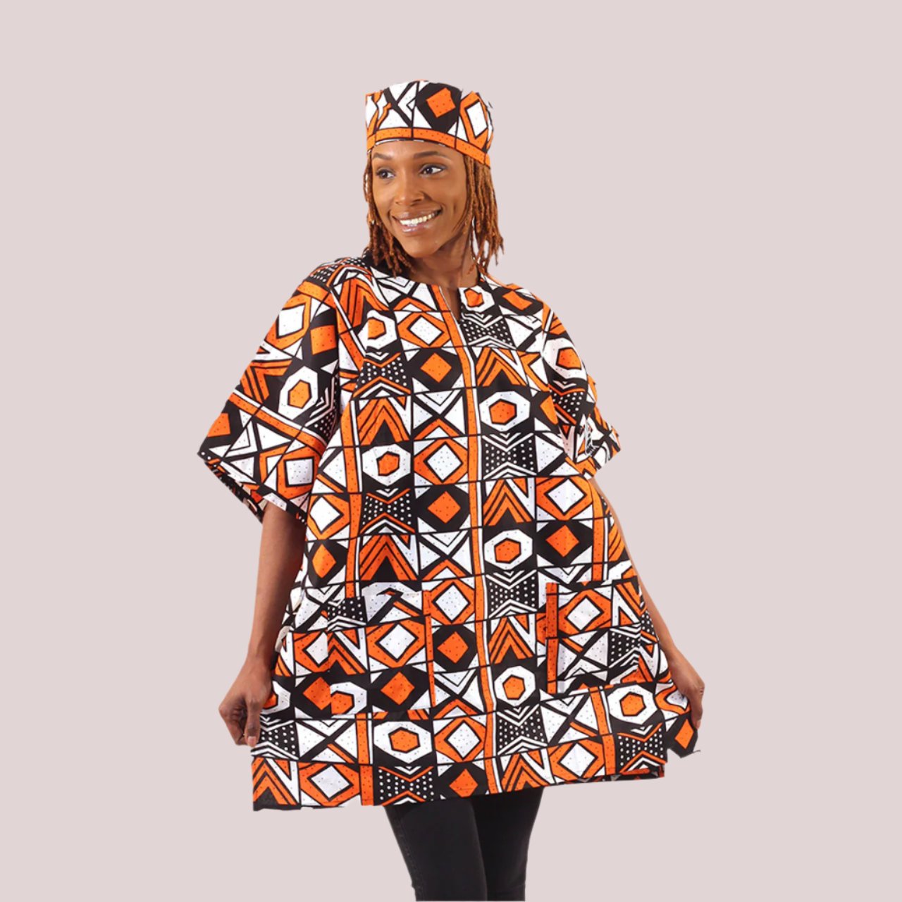 African Bold Ankara Print Dashiki