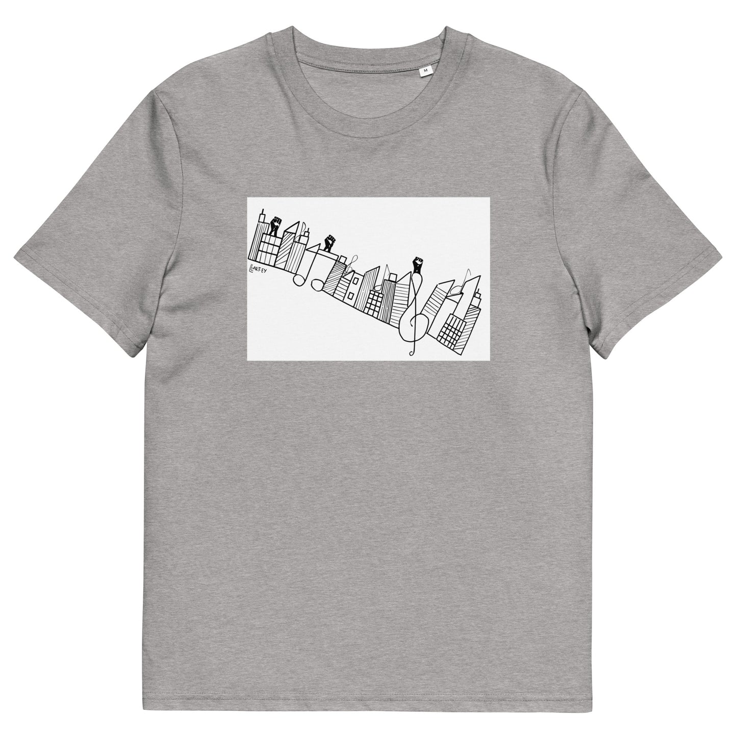 Lucky Lartey's Art "MODERNITY" - Unisex Eco-Friendly Organic Cotton T-Shirt