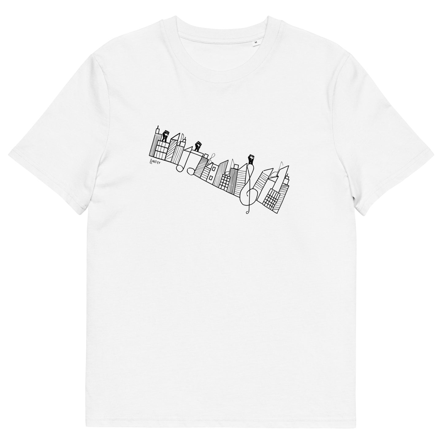 Lucky Lartey's Art "MODERNITY" - Unisex Eco-Friendly Organic Cotton T-Shirt