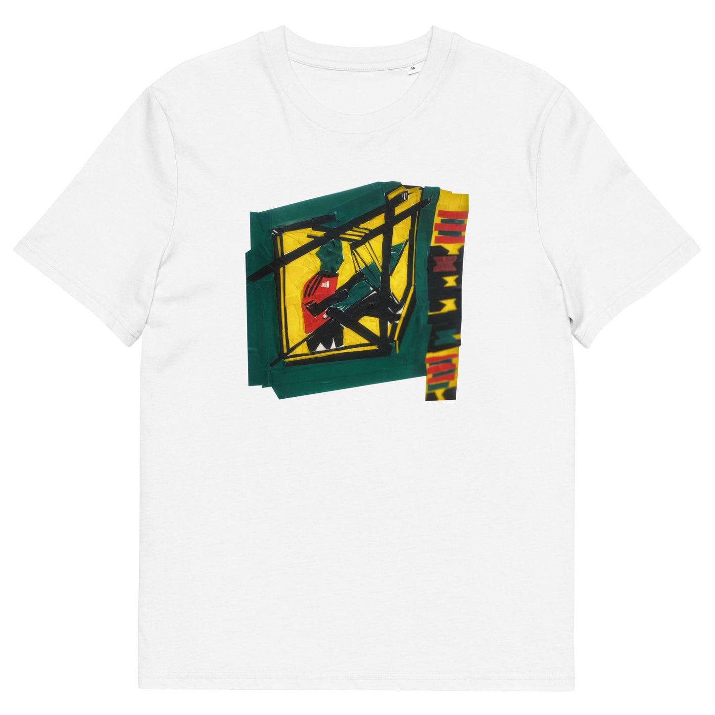 Lucky Lartey's Art "Kente Weaver" - Unisex-T-Shirt aus umweltfreundlicher Bio-Baumwolle